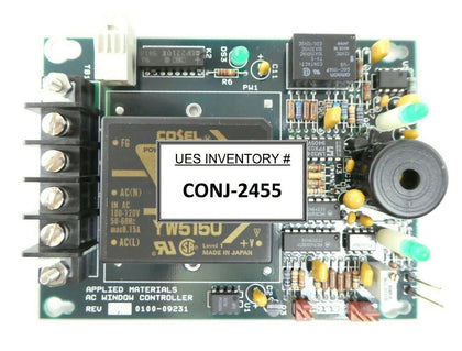 AMAT Applied Materials 0100-09231 AC Window Controller PCB P5000 Working Surplus