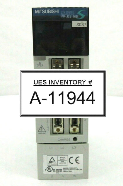 Mitsubishi MR-J2S-10B-S087 AC Servo Driver PLC MELSERVO Used Working