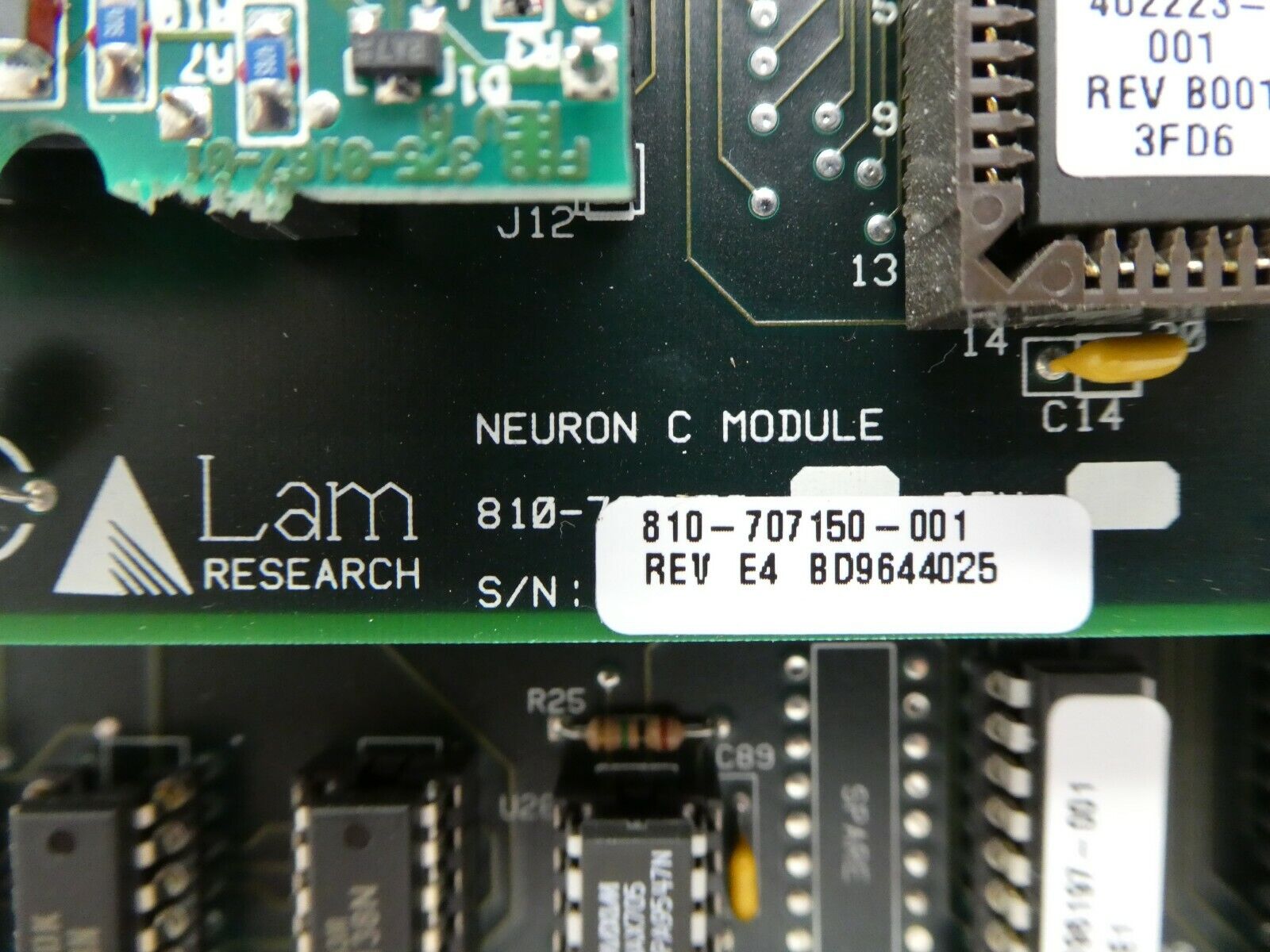 Lam Research 810-707103-001 I/O Bus Control 810-707150-001 Neuron PCB FPD Spare