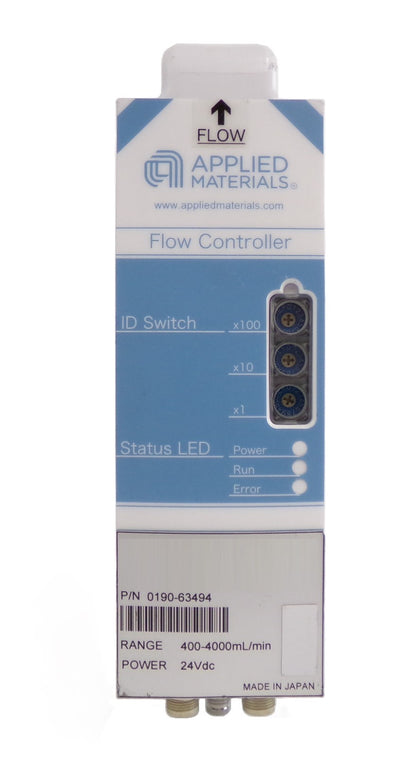 AMAT Applied Materials 0190-63494 Flow Controller 400-4000mL/min Working Spare