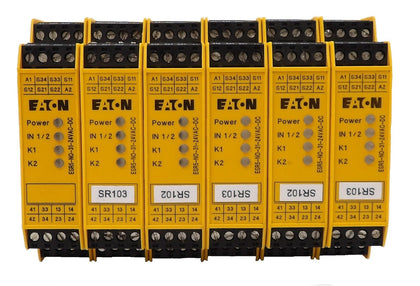 Eaton ESR5-NO-31-24VAC-DC-V01 Safety Relay Reseller Lot of 6 Working