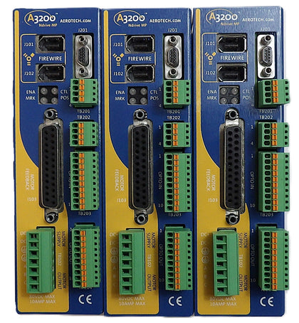 Aerotech NdriveMP10-IO Networked Digital Servo Amplifier Lot of 3 Working