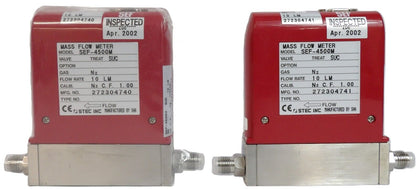 STEC SEC-4500M Mass Flow Controller MFC 10 LM N2 Lot of 2 OEM Refurbished