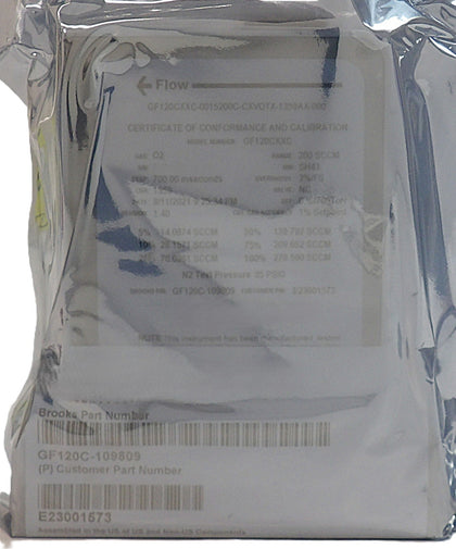 Brooks Instrument GF120C-109809 Mass Flow Controller MFC 200 SCCM O2 New