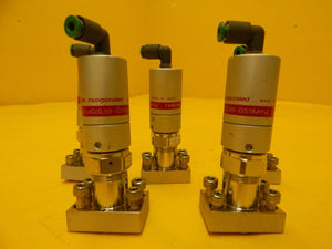 Fujikin 053801 Pneumatic Valve Normally Closed 316L-P Lot of 5 Used Working