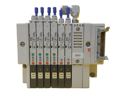TEL Tokyo Electron CSV3 6-Port Manifold SMC SQ1231DY-5-C4-Q PR300Z Used Working