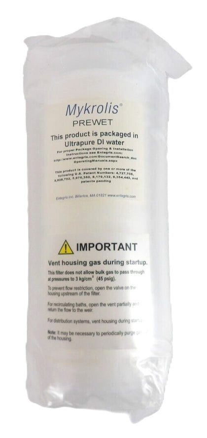 Mykrolis QCCZATM01K 10" QuickChange ATM Chemlock .05µm Prewet Filter New Spare