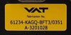 VAT 61234-KAGQ-BFT3 Butterfly Control Valve Series 612 Lot of 2 Working
