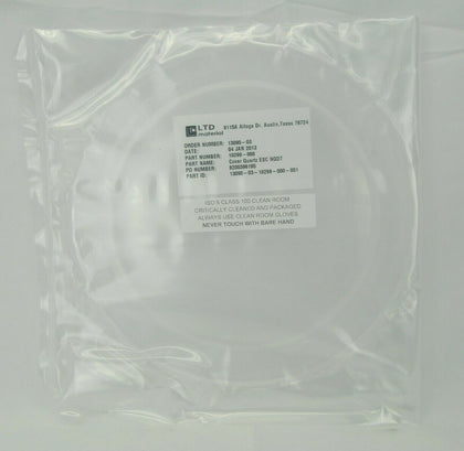 LTD Material 10299-000 Cover Quartz ESC NGDT New Spare