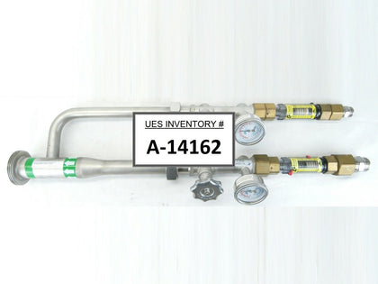 Evans PWR-24PS-16UW-12UW Manifold with Gauges Edwards NRYOWP543 TPU Used Working