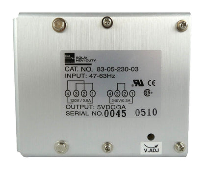 Sola Hevi-Duty 083-00230-0300-05 Linear DC Power Supply New Surplus