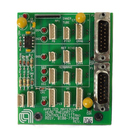 AMAT Applied Materials 0100-77040 Head Pneumatic Controller Titan PCB Working