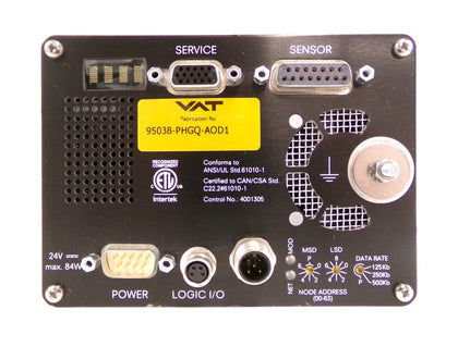 VAT 95038-PHGQ-AOD1 Integrated Pressure Controller for Butterfly Valve Working