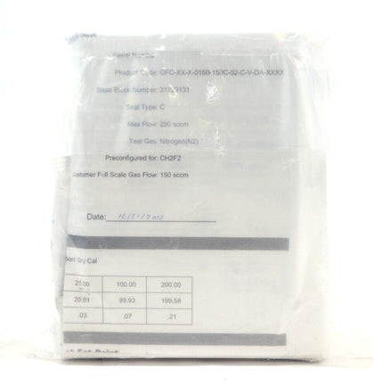 Pivotal Systems 32-03041 Mass Flow Controller MFC 150 SCCM CH2F2 New Surplus