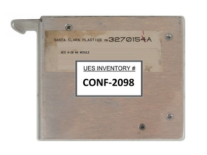 SCP Santa Clara Plastics 3270151A MCS 4-20 MA Analog Module Working Surplus