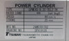 Tsubaki LPME45-0.25-TEL2-TK Power Cylinder SGMAV-A5A3A-TL21 Cleaned Working