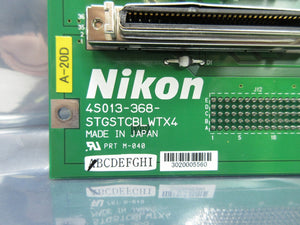Nikon 4S013-368 Backplane Interface Board PCB STGSTCBLWTX4 NSR-S307E Used