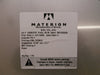 Materion Microelectronics 7113419 Ni/Fe 14% wt% NiFe14W Target New Surplus
