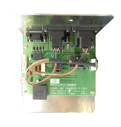 TEL Tokyo Electron 3381-000074-12 VME Sequence P-12XL PCB Assembly Working