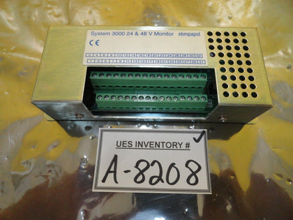 EBM Papst 505-3004 System 3000 24&48V Fan Monitor V2.0 PCB Assembly Used