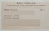 M.E.C. Tech MEC81104-200L Overlay Upper AMAT Applied Materials Lot of 5 New