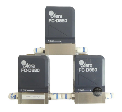 Aera FC-D980 Mass Flow Controller MFC Reseller Lot of 3 Refurbished