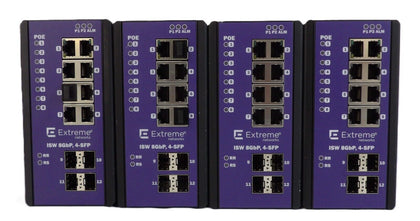 Extreme Networks 16804 Ethernet Switch ISW 8GbP 4-SFP Lot of 4 Untested Surplus