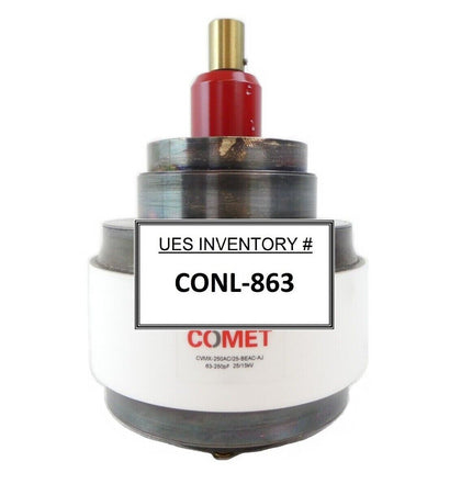 Comet CVMX-250AC/25-BEAC-AJ Variable Vacuum Capacitor 63-250pF 25/15kV Working