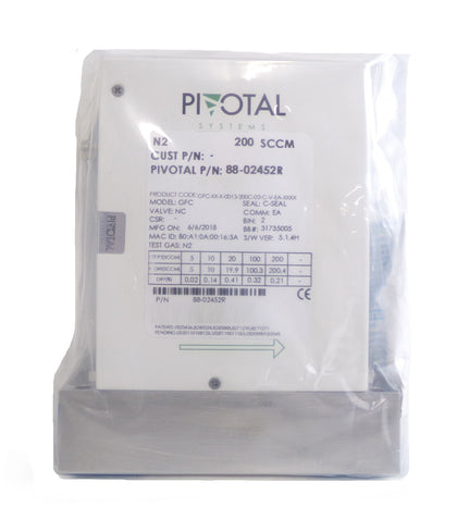 Pivotal Systems 88-02452R Mass Flow Controller MFC 200 SCCM N2 New Surplus