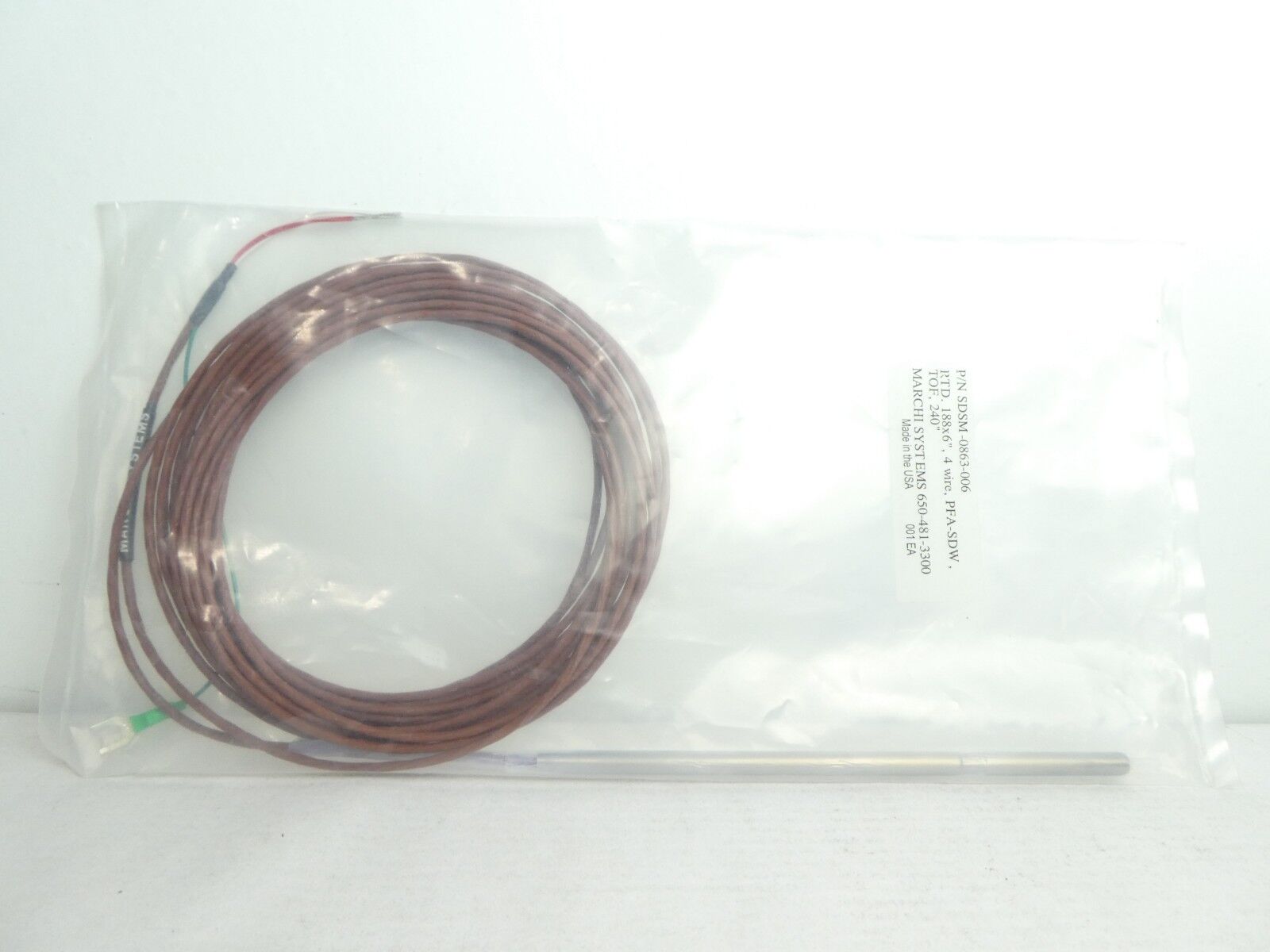 Marchi Systems SDSM-0863-006 Thermocouple Probe Lot of 19 New Surplus