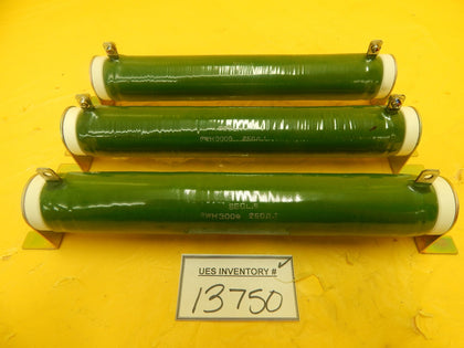 Akira Seiki RWH300G 250ΩJ Ceramic Resistor Reseller Lot of 3 Used Working