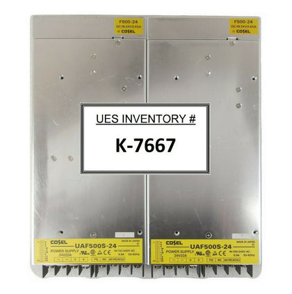 Cosel UAF500S-24 Power Supply 500 Watt F500-24 Reseller Lot of 2 Working Spare