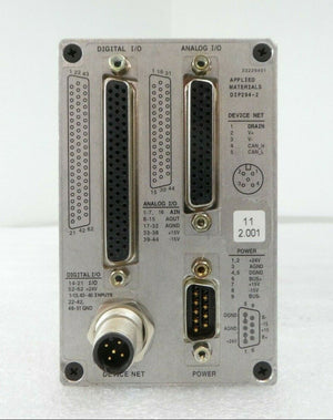 AMAT Applied Materials 9090-00273 DeviceNet I/O Block DIP294-2 Working Surplus