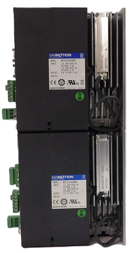 Sanyo Denki RS1L01AZB00 Servo Drive SANMOTION R Reseller Lot of 2 Working
