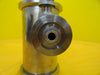 Fuji Seiki High Vacuum Nipple Tee Stainless QF100 ISO-LF to ISO100 SS-DLTW4 Used