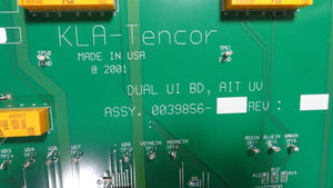 KLA-Tencor 0051060-001 Rev. AA Dual UI BD PCB 0039856 AIT UV Used Working
