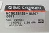 SMC NCDQ2B125-UIA97 Slit Valve Pneumatic Cylinder with Gate AMAT Ultima X Spare