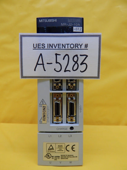 Mitsubishi MR-J2-10A-S12 AC Servo Drive MELSERVO Used Working