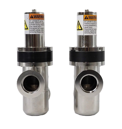 Nor-Cal Products 3870-02323 Pneumatic Angle Valve Reseller Lot of 2 Working