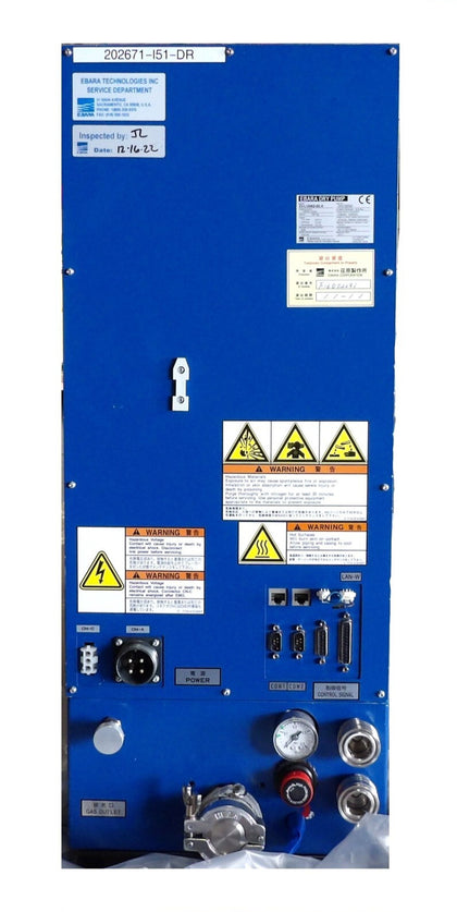 EV-L Ebara Technologies EV-L100NS-H Dry Vacuum Pump Manufacturer Refurbished