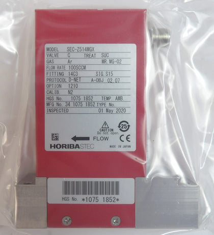 Horiba STEC SEC-Z514MGX Mass Flow Controller MFC Z500 100 SCCM Ar New Surplus