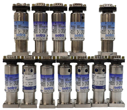 Setra 227 Series Pressure Sensor Reseller Lot of 12 Working Surplus