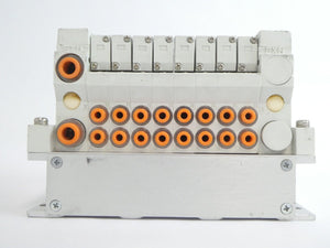 SMC VV5Q11-ULB990021 8-Port Pneumatic Manifold EX160-SDN1 Working Surplus