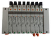 SMC VV5Q21-ULB990061 8-Port Pneumatic Valve Manifold EX160-SDN1 Working