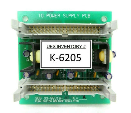 SVG Silicon Valley Group 99-80316-01 Flow Switch Voltage Regulator PCB 90S Spare
