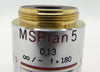 Olympus MSPlan 5 Microscope Objective 0.13 ∞/- f=180 IC 5 Working Surplus