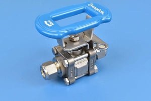 Swagelok SS-63E58-BL-JLK-NL Stainless Steel 3-Piece 60 Series Ball Valve