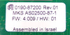 MKS Instruments AS02500-87-1 Interlock Module PCB Card AMAT Working