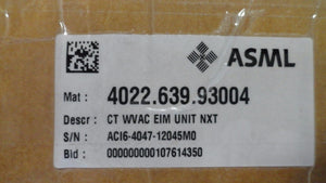 ASML 4022.639.93004 CT WVACEIM Unit NXT Used Working