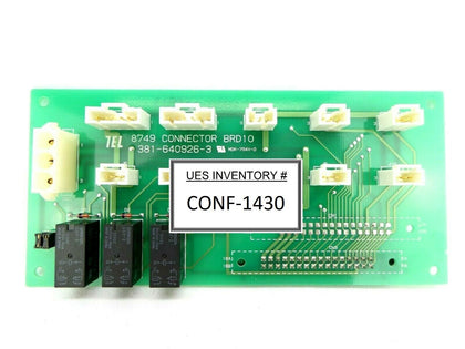 TEL Tokyo Electron 381-640926-3 8749 Connector Board PCB 308-640926-2 Working
